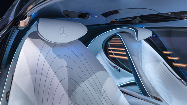 Mercedes-Benz VISION AVTR at CES 2020 in Las Vegas