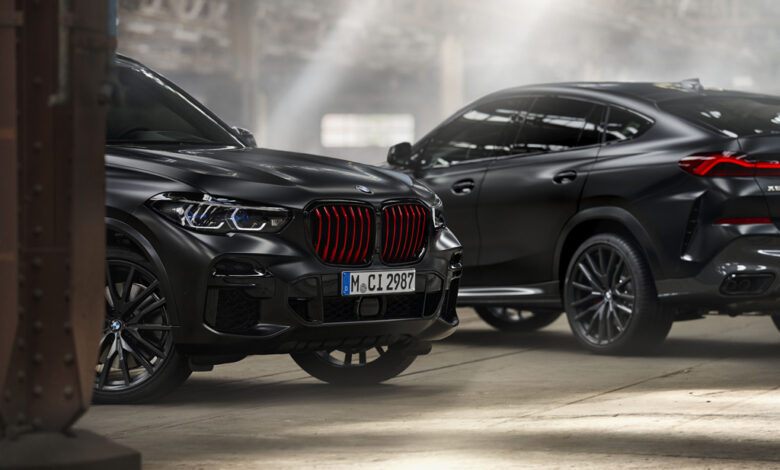Limited edition BMW X5 and X6 Black Vermilion and BMW X7 Frozen Black
