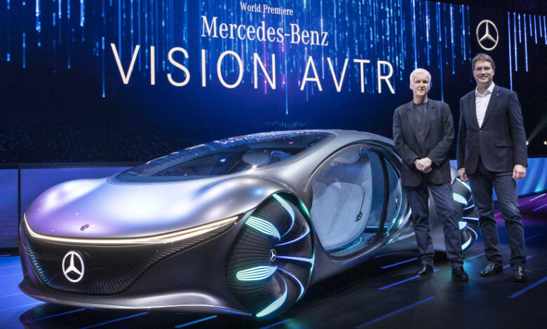 Mercedes-Benz VISION AVTR на выставке CES 2020 в Лас-Вегасе