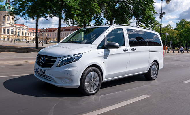 Новый Mercedes-Benz eVito Tourer поступил в продажу в Польше.