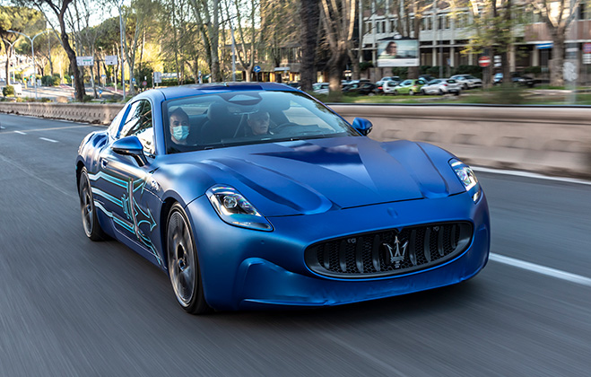 Maserati GranTurismo Folgore takes to the streets