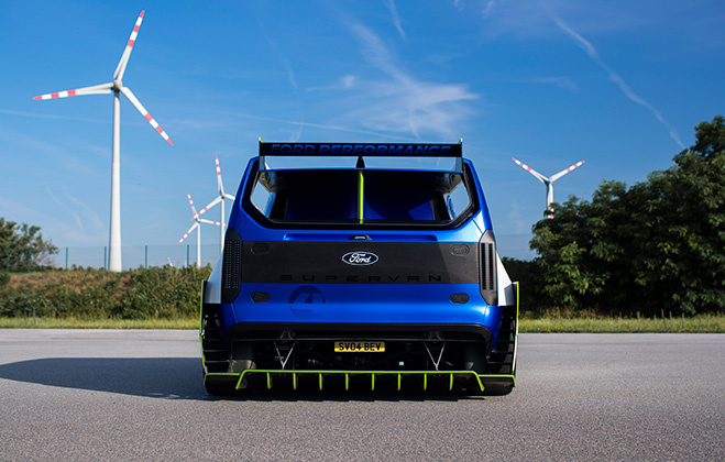 Predatory Ford Pro Electric SuperVan with 2000 hp