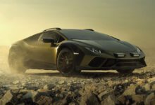 Спортивный внедорожник Lamborghini Huracan Sterrato дебютирует на выставке Art Basel в Майами.