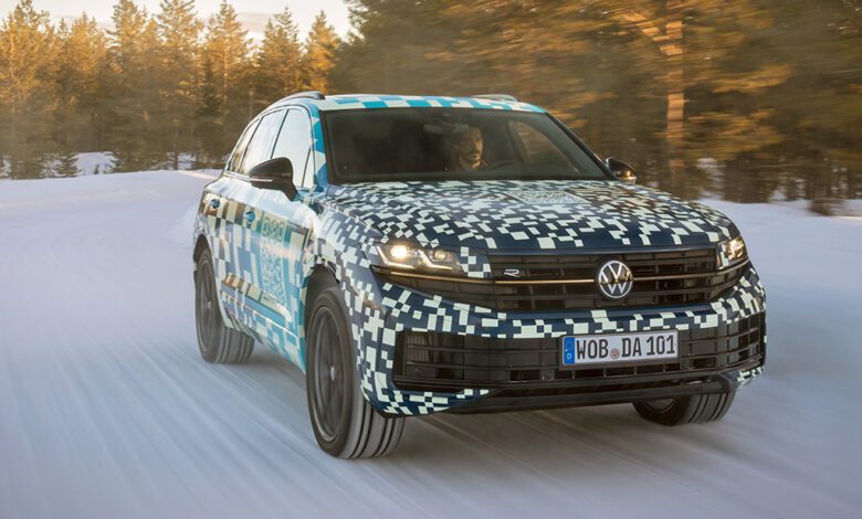 Последние тесты нового Volkswagen Touareg за полярным кругом