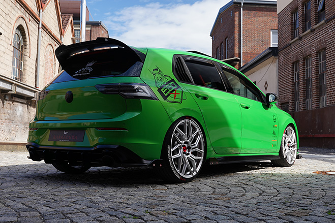 Light green hot hatch or Golf GTI Clubsport with body kit