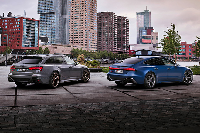 Audi RS 6 Avant and RS 7 Sportback in 2024.