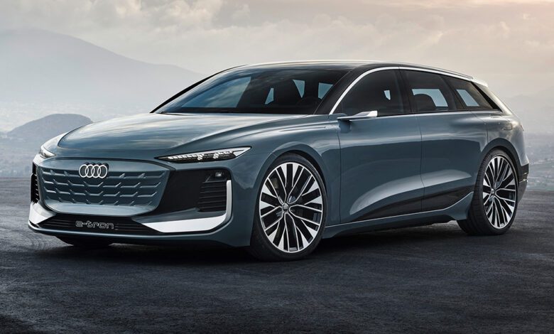 The Audi A6 Avant e-tron concept is a vision of the family car of the near future.